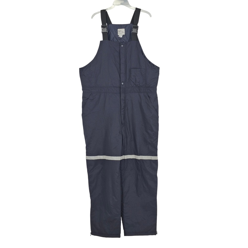 FedEx Stan Herman Insulated Work Bib Overalls XL Navy Blue Gorpcore Utility